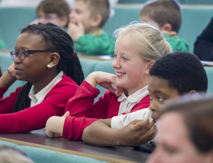 Happy kids at school